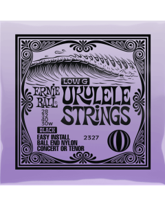 Ernie Ball Concert & Tenor Nylon Ball End Ukulele Strings Wound G  Black