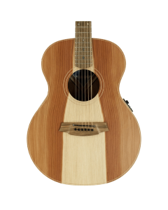 Cole Clark CCAN2E LH RDBL Grand Auditorium Left Handed Acoustic Electric Guitar in Natural Satin