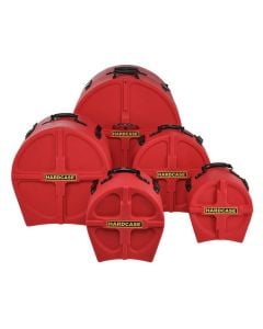Hardcase Lined Red Drum Case Set