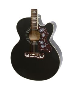 Epiphone J 200EC Studio Acoustic Electric Guitar in Black