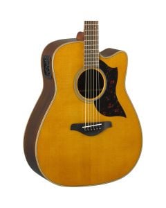 Yamaha A1R Dreadnaught Acoustic Electric Guitar in Vintage Natural