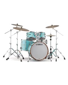 YAMAHA RECORDING CUSTOM DRUM KIT IN EURO SIZES SURF GREEN 1