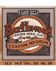Ernie Ball Earthwood Phosphor Bronze Custom Light Acoustic Guitar Strings 11.5 - 54 Gauge