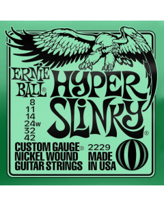 Ernie Ball Hyper Slinky Nickel Wound Electric Guitar Strings 8-42 Gauge