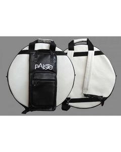 PAISTE 22 SYNTHETIC LEATHER PROFESSIONAL CYMBAL BAG WHITE / BLACK