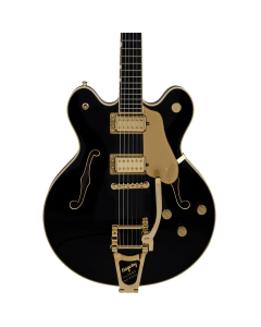 Gretsch Broadkaster LX Center Block with String Thru Bigsby and Gold Hardware in Black