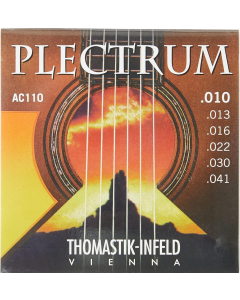 Thomastik Plectrum Acoustic Guitar Strings Set Extra Light .010-.041 Gauge