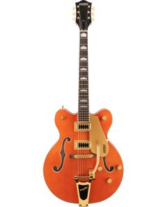 Gretsch G5422TG Electromatic Classic Hollow Body Double-Cut with Bigsby and Gold Hardware in Orange Stain