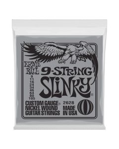 Ernie Ball Slinky Nickel Wound 9 String  Electric Guitar Strings 9-105 Gauge
