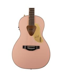 Gretsch G5021E Rancher Penguin Parlor Acoustic Electric Guitar in Shell Pink