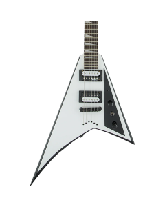 Jackson JS Series Rhoads JS32T in White with Black Bevels