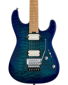 Charvel Pro-Mod Plus San Dimas Style 1 HH FR CM, Carmalized Maple Fingerboard in Chlorine Burst