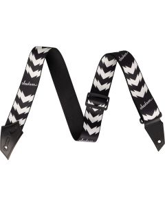 Jackson Strap with Double V Pattern in Black/White