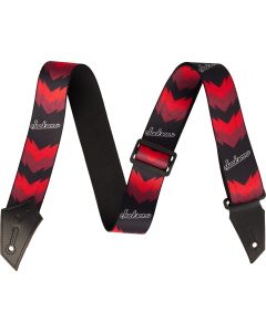 Strap with Double V Pattern in Black/Red