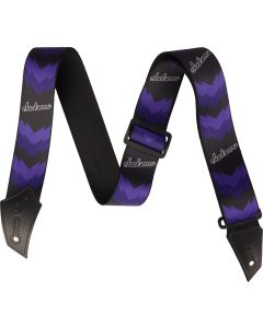 Jackson Strap with Double V Pattern in Black/Purple