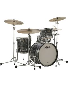 Ludwig Classic Maple Downbeat 3 Piece Shell Pack in Vintage Black Oyster