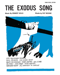 The Exodus Song Piano Vocal S/S