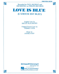 Love Is Blue L'Amour Est Bleu PVG S/S