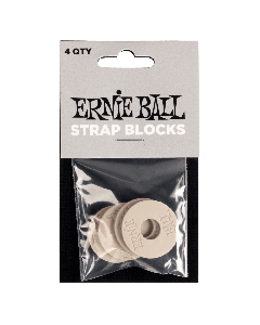 Ernie Ball Strap Blocks 4pk - Gray
