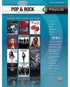 2009 Pop & Rock Sheet Music Playlist PVG
