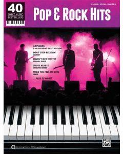 Pop & Rock Hits 40 Sheet Music Bestsellers PVG