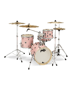 PDP New Yorker Shell Pack (14x16BD, 8x10, 12x13 Floor, 5x14 Snare) in Pale Rose Sparkle