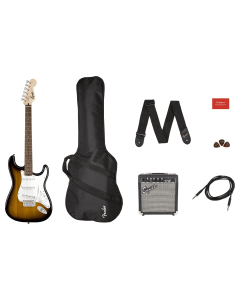 Squier® Stratocaster® Electric Guitar Pack in Brown Sunburst