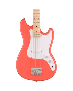 Squier Sonic Bronco Bass, Maple Fingerboard in Tahitian Coral