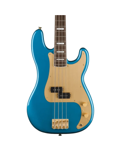 Squier 40th Anniversary Precision Bass Gold Edition, Laurel Fingerboard in Lake Placid Blue