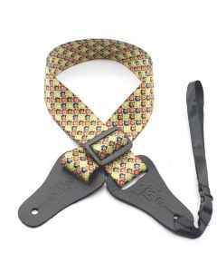DSL 38UKPOLY Series Ukulele Weaving 38mm Strap in Yellow