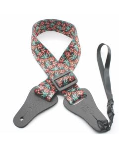 DSL 38UKPOLY Series Ukulele Weaving 38mm Strap in Hibiscus Red