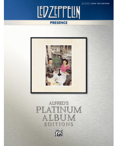 Led Zeppelin Presence Authentic Bass TAB Edition Platinum Album