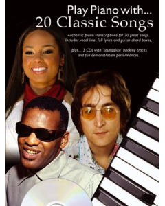 Play Piano With 20 Classic Songs PVG Book & 3 CDS