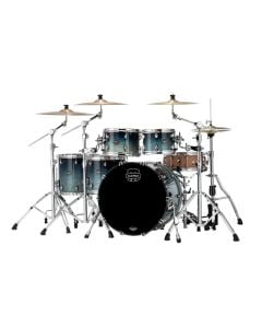 Mapex Saturn Maple Walnut 5 Piece Shell Pack in Teal Blue Fade