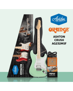 Ashton AG232MSF Crush Mini Electric Guitar Pack in Seafoam Green