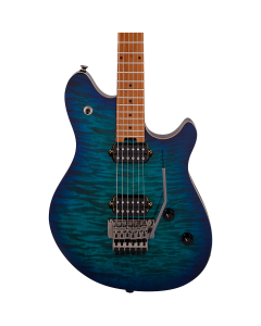 EVH Wolfgang WG Standard QM Electric Guitar in Chlorine Burst