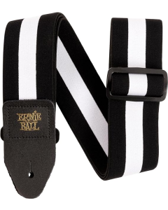 Ernie Ball Comfort Stretch Guitar Or Bass Strap in Racer White