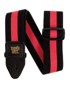 Ernie Ball Comfort Stretch Guitar Or Bass Strap in Racer Red