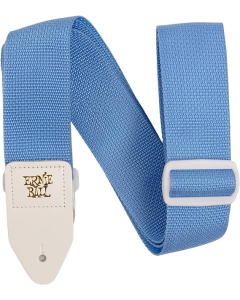 Ernie Ball Polypro Guitar Or Bass Strap in Soft Blue & White