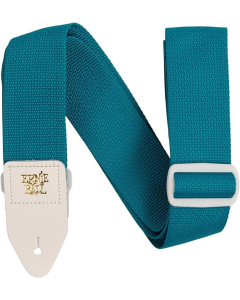 Ernie Ball Polypro Guitar Or Bass Strap in Teal & White