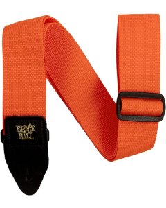 Ernie Ball Polypro Guitar Or Bass Strap in Orange & Black