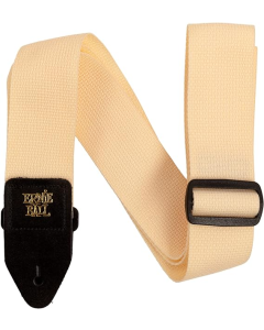 Ernie Ball Polypro Guitar Or Bass Strap in Cream & Black