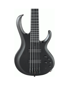 Ibanez Iron Label BTB625EX 5 String Bass in Black Flat