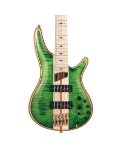 Ibanez SR5FMDX Premium 5 String Electric Bass in Emerald Green Low Gloss
