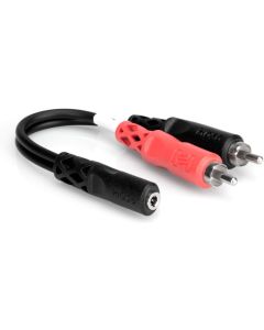 Hosa YMR197 3.5 mm TRSF to Dual RCA Stereo Breakout Cable