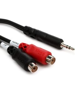 Hosa YRA154 3.5 mm TRS to Dual RCAF Stereo Breakout Cable