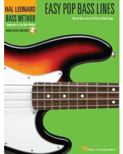 Hal Leonard Easy Pop Bass Lines Book & OLA