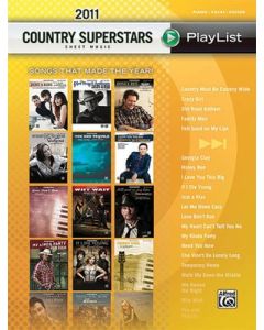 2011 COUNTRY SUPERSTARS SHEET MUSIC PLAYLIST PVG