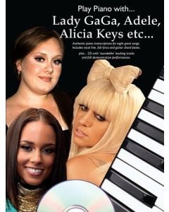 Play Piano With Lady Gaga Adele Alicia Keys Etc BK/CD