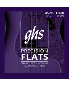 GHS 3025 Pressurewound Bass Flatwound Guitar String 45-95 Gauge